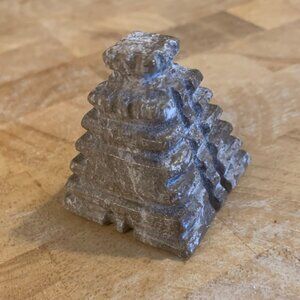 Carved Aztec Mayan Temple Replica Circa 1990's